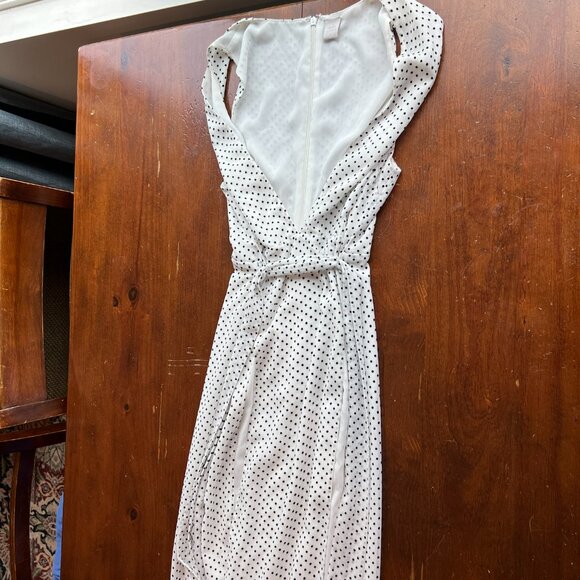 Ale by Alessandra x Revolve Maxi White Polka Dot Dress Size Small - Picture 4 of 7